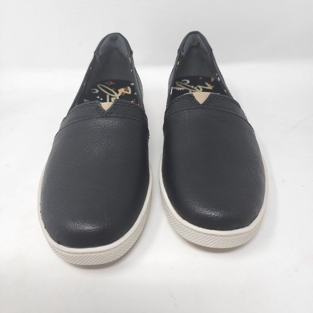 Zodiac Womens Vane Slip-Ons Shoes Black Leather Slip On Sneakers Size 6 New - Picture 2 of 8